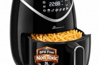 INALSA Air Fryer 3L, Non Toxic,Digital Air Fryer,Air Crisp Technology