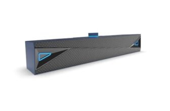 amazon basics X20R 20W Bluetooth Soundbar with 2000mAh Battery | 2X Bass | Up to 9hrs of Playback | Bluetooth 5.3, Aux in, USB, Micro TF Card Connectivity (Blue)
