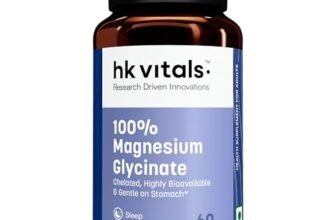 hk vitals 100% Magnesium Glycinate 1880mg, 60 Tablets