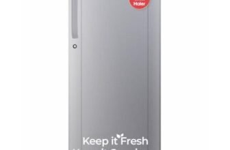 Haier 165 L 1 Star Direct Cool Single Door Refrigerator with Diamond Edge Freezing Technology, Easy Clean Back, Large Vegetable Box (HED-171MSA-P, Moon Silver, 2026 Model)