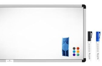 Faber-Castell (Magnetic) Whiteboard for Office, School & Teaching with Robust Aluminium Frame | Magnet-Friendly Dry-Erase Board for Writing | 2X3 Feet (Pack of 1)