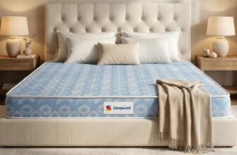 Sleepwell Dual Mattress | King Size 72x72x6 Inch | One Side Soft One Side Firm | Orthopedic Support | Resitec Foam with VPF | Knitted Fabric | Neem Fresche Anti-Microbial | 10 Yr Warranty