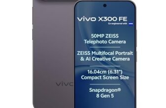 vivo X300 FE 5G (Noir Black, 12GB RAM, 256GB Storage) with No Cost EMI/Additional Exchange Offers