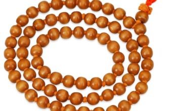 Garden Of Arts Pure Tulsi Jap Mala, 108+1 Beads, Natural Wood, Meditation Prayer Necklace with Red Tassel Set Of 2 Jap Mala