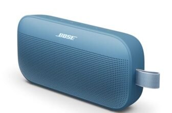 Bose New SoundLink Flex Portable Bluetooth Speaker (2nd Gen), Portable Outdoor Speaker with Hi-Fi Audio, Up to 12 Hours Battery Life, Waterproof and Dustproof, Blue Dusk