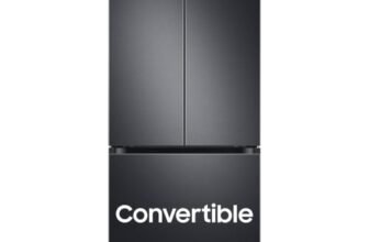 Samsung 550 L Inverter Frost-Free French Door Refrigerator (RF57A5032B1/TL, Black DOI, Convertible), Real Stainless, Convertible