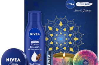 NIVEA Combo, Gift for Women, Body Lotion, Lip & Face Moisturizer Cream, Scented Candle(4 Items in the set)