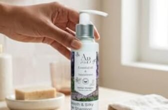 AREH BEAUTY Herbal Shampoo with Essential Oil & Sandalwood, 100ml, Smooth & Silky Hair Formula