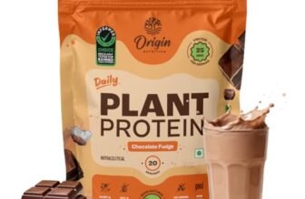 Origin Plant Protein | Tastes Like a Chocolate Fudge | 25g Pea & Pumpkin Seed Blend| All 9 Essential Amino Acids | Gut-Friendly, No Bloat | Vegan, Lab-Tested | 20 Servings, 810g