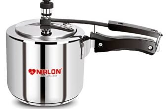 NIRLON Classic Induction Friendly Stainless Steel Inner Lid Pressure Cooker, 2 Liters