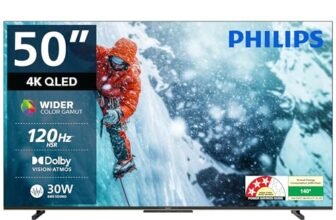 PHILIPS 127 cm (50 inches) Smartchoice 8100 Series 4K Ultra HD Smart QLED Google TV 50PQT8100/94