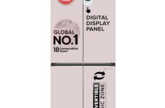 Haier 520 L 3 Star Lumiere Frost Free Triple Inverter French Door Side by Side Refrigerator (HRB-600MP, Mauve Pink, Magic Convertible Zone, Vogue Colourful Steel, Deo Fresh Technology, 2026 Model)