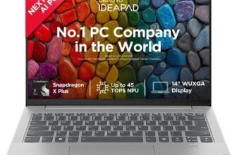 Lenovo IdeaPad Slim 5 Co-Pilot Next Gen AI PC Full Metal with 1Yr ADP Snapdragon X Plus – (16 GB/1 TB SSD/Windows 11 Home) 14Q8X9 Thin and Light Laptop(14 Inch, Cloud Grey, 1.48 Kg, With MS Office)