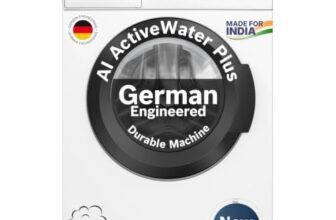 Bosch 9 kg 5 Star Front Load Fully-Automatic Washing Machine, AI ActiveWater, 14 Wash Programs, Removes 99.9% Germs with Steam, No Tangle or Wrinkle, SoftCare Paddle,Zero Vibration, White, WGA14200IN