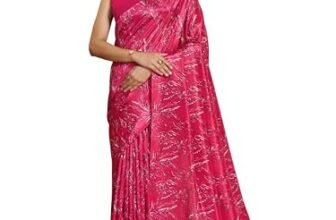 Garden Vareli Art Silk Floral Print Saree Rani