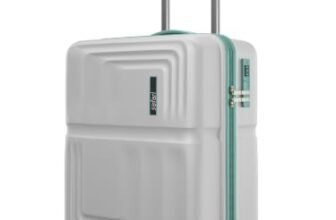 Safari Roma Hard Luggage Trolley Bag with 8 Wheels Large Size Check-in Suitcase – Fog Grey