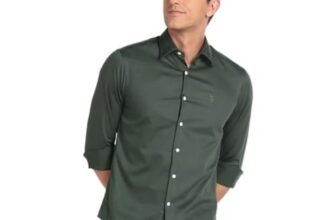 U.S. POLO ASSN. Cutaway Collar Solid Shirt Green
