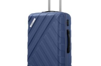 Safari Ray 67 Cms Medium Check-in Trolley Bag Hard Case Polycarbonate 4 Wheels 360 Degree Wheeling System Luggage, Travel Bag, Suitcase for Travel, Trolley Bags for Travel, Midnight Blue