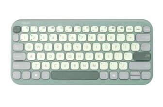 ASUS Marshmallow KW100 Wireless Keyboard – Green Tea Latte | Silent Scissor Keys,Compact Design,2-Year Battery Life, Compatible with Windows/Mac/Chrome/iOS & iPadOS Devices with Dedicated Copilot Key