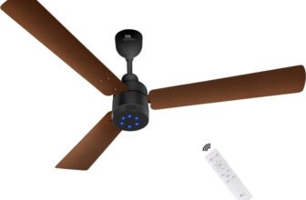 RR Signature Energy Pro with 3 Year Warranty BLDC Motor 1200 mm Ceiling Fan(5 Star | Velvet Brown | Pack of 1)