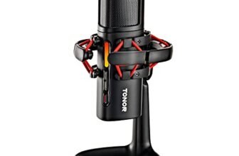 TONOR USB Microphone Computer Gaming Condenser Mic, Noise-Canceling Zero Latency Monitoring for Podcast/Recording/Livestreaming/Teleconferencing on PC/Mac/Android Device, Plug and Play, ORCA001