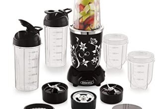 Cookwell Nutri Blender (5 Jar 3 Blade, Black)