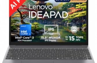 Lenovo IdeaPad Slim 3 Smartchoice (2026) Intel Core 3 304 AI PC (8GB RAM/512GB SSD/15.3″ (38.35cm)/WUXGA IPS/FHD+IR Camera/Windows 11/MSO 365 Basic+Office 2024/Grey/1.6Kg), 83RR00TWIN