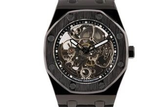 French Connection Stellar | Skeleton Dial | Black Silicone Strap | Premium Mechanical Movement | Automatic Watch for Men | FCK2BB