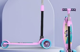 Lifelong LLKS03 Foldable Kick Skating Cycle| Skate Scooter for Kids(Max User Weight: 50Kg) Kids Scooter (Pink, Blue)