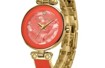 Giordano Designer Analog Watch for Women – Glossy Round Dial & Bracelet Style Stainless Steel Strap