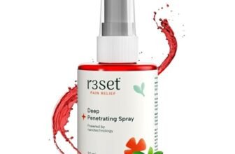 R3SET Natural Pain Relief Spray for Muscle, Knee, Back & Joint Pain – 30ml | Fast Acting, Deeper Action | Boswellia, Wintergreen & Eucalyptus Oils