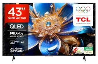 TCL 108 cm (43 inches) Smartchoice 4K Ultra HD Smart QLED Google TV | HDR 10+ | Dolby Vision & Atmos | 30W Speaker Output | Game Master | 43T6D