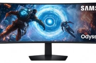 Samsung 49″ (124 cm) Odyssey G9 Curved Gaming Monitor|Dual QHD 5120 x 1440|144Hz|1ms|VESA DisplayHDR 600|FreeSync Premium Pro|HDR10+ Gaming|PBP|PIP|HAS|LS49FG910EWXXL|Black