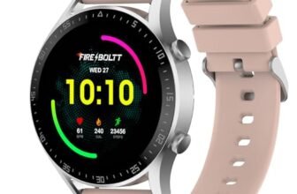 Fire-Boltt Talk Bluetooth Calling Smartwatch, 1.39″ TFT Display with Dual Button, Hands On Voice Assistance, 120 Sports Modes, in Built Mic & Speaker (Talk 2, Pink)
