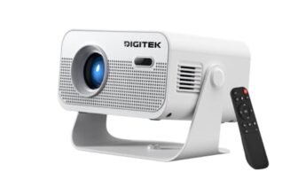Digitek DP 150 Smart Projector with Android 11, 4K Support, 2.4G/5G Wi-Fi, Bluetooth 5.0, 45W Speaker, 7000K Brightness, 8GB Storage, Portable Home Theater Projector