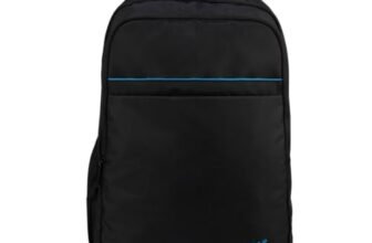 F Gear Titan 32L Black Laptop Backpack for Men & Women | Fits upto 17 Inch Laptop |2 Compartments with Front Organizer & 1 Pocket | Padded Shoulder Straps & Air-Mesh Back Panel | 1 Year Warranty