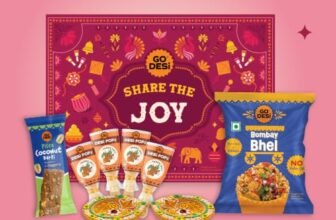 GO DESi Diwali Gift Box – Share the Joy Gift Box | Mud Diya | DESi Popz | Coconut Burfi | Bombay Bhel | Diwali Gifts for Family and Friends