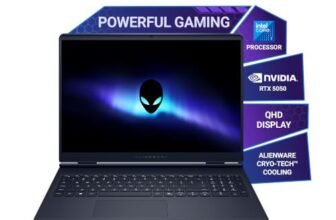 Alienware 16 Aurora Gaming Laptop, Intel Core 7 240H Processor, 16GB DDR5, 1TB SSD, RTX 5050 8GB GDDR7, 16.0″ 2.5k, 300 nits Display, Keyboard with 101 Key Backlight, Interstellar Indigo, 2.57kg