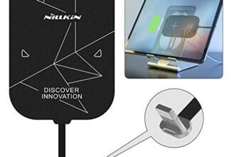 Nillkin Qi Wireless Charger Receiver for ipad – Ultra Thin Magic Tag Plus, 2000mAH Fast Charging Qi Coil for ipad 9th/8th/7th/6th/5th Generation, ipad Air 3/2, ipad pro 10.5 – Lightning Long-Black