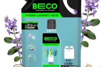 Beco Matic-Top Load Natural Laundry Liquid Detergent| 2 Litre Super Value Refill | Natural Formula for Tough Stain Removal & Fabric Care