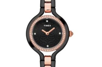 TIMEX Fria Round 33mm Black Dial Analog Women Watch – TWEL14010