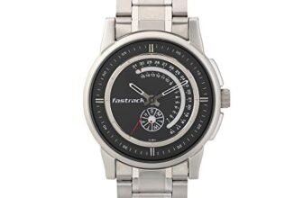 Fastrack Go Skate Quartz Analog with Day and Date Black Dial Silver Stainless Steel Strap Watch for Guys – NT3215SM03