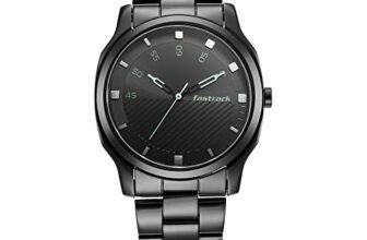 Fastrack Men Stunners Quartz Analog Black Dial Black Stainless Steel Strap Watch for Guys – NT3255NM02