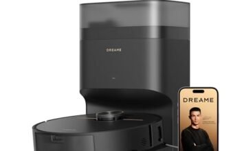 dreame L50 Plus Self-Emptying Robot Vacuum and Mop Combo, 120 Days Hands-Off Dust Collection, 25000Pa Suction, MopExtend Edge Cleaning, Dual Anti-Tangle Brush, 10.5mm Mop Lifting, 4L Dust Bag