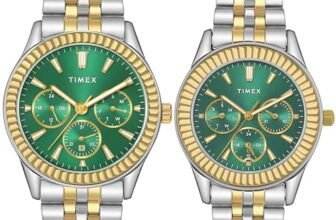 TIMEX Analog Watch for Unisex with Green Round Dial & Multicolor Stainless Steel Bracelet Band Water Resistant Unisex Wrist Watches – TW0PRE002