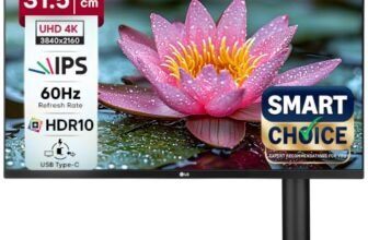 LG 32UN880K Smartchoice 80cm (31.5 Inch) Ultrafine UHD(3840 x 2160) IPS Monitor with Ergo Stand, HDR 10, DCI-P3 95%(Typ.), HDMI X 2, Display Port, USB Type-C (60W PD), Speakers, Headphone Out, Black