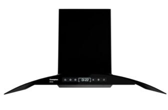 Crompton Airmax BLDC 1600m3/hr 90cm Curve Chimney| Filterless Thermal Autoclean| Built In Oil Collector| Touch+Motion Sensor Control|10Yrs Motor & 1Yrs Overall Warranty (CHD-AMC90FLE-IND)