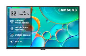 Samsung 80 cm (32 inch) HD Ready LED Smart Tizen TV with Voice Assistance Remote Control | 100+ Free Channels | HDR 10+ Support | PurColor | Samsung Knox Security | Digital Tuner | Object Tracking Sound Lite | Adaptive Sound | Q-Symphony(UA32H4500FUXXL)