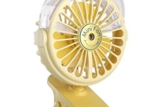 Atevon Portable Clip Desk Fan – Mini Personal Cooling Fan