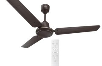 GM E Saver 1200 mm BLDC Ceiling Fan Brown|5Star|With Remote |Energy Saving